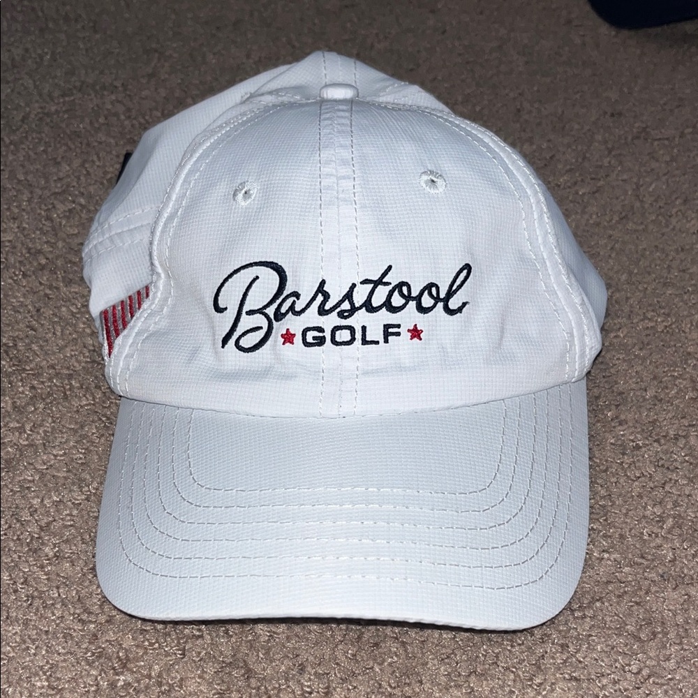 Barstool Golf White USA Cap
